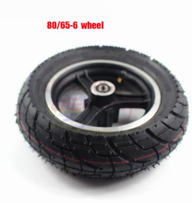 Kugoo M4 프로 접이식 전기 스쿠터용 10 인치 휠 10x3 오프로드 내부 타이어 합금 림 포함 255x80 80 65-6, 1개