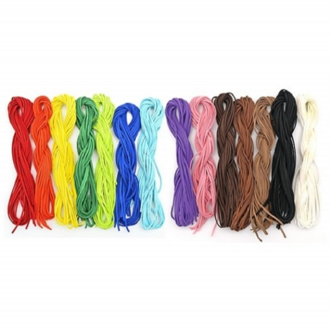 가죽끈90cm 목걸이 팔찌줄 인조가죽 스웨이드끈 리본끈 만들기재료 장식끈, 연갈색