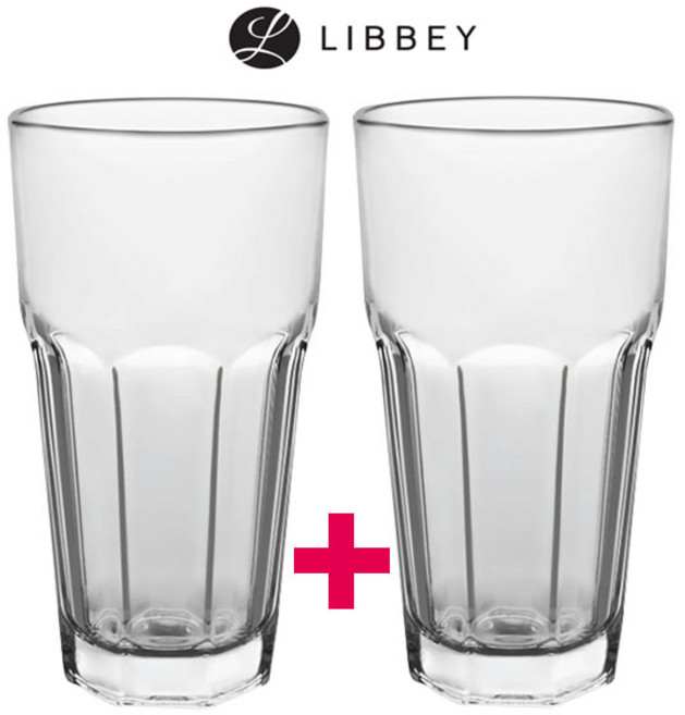 리비 15256 지브랄타 쿨러 글라스, 투명, 2개