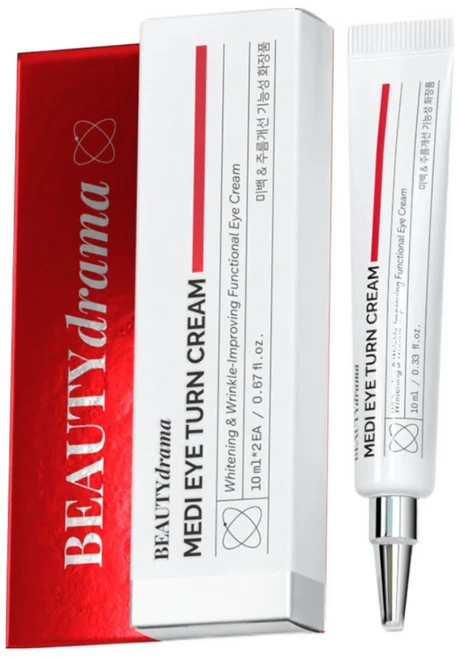 [신제품] 뷰티드라마 메디 아이 턴 크림 더블기획 (10ml+10ml), 1개, 10ml - 쿠팡