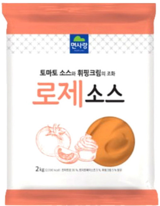 면사랑 로제소스, 2kg, 2개