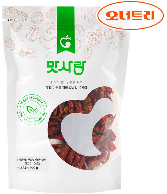 오너트리 베트남 매운 건고추, 1개, 100g
