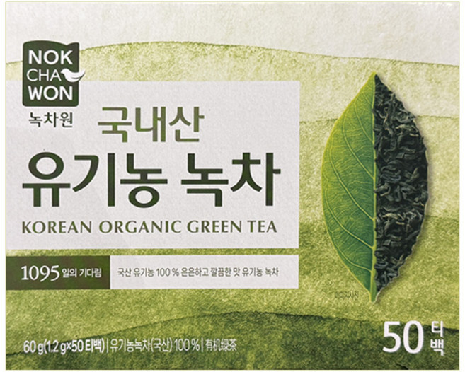 유기농 순수녹차 1.2gx50T 녹차원, 1.2g, 50개입, 1개