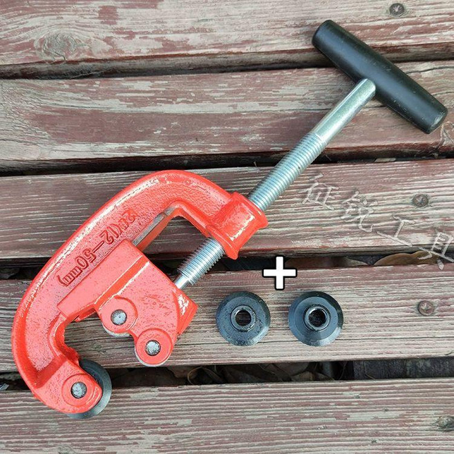 파이프절단기 강관 쇠파이프 절단기 스테인레스 배관 커팅, 1개, 2번 커터+예비 2개, 기본 색상