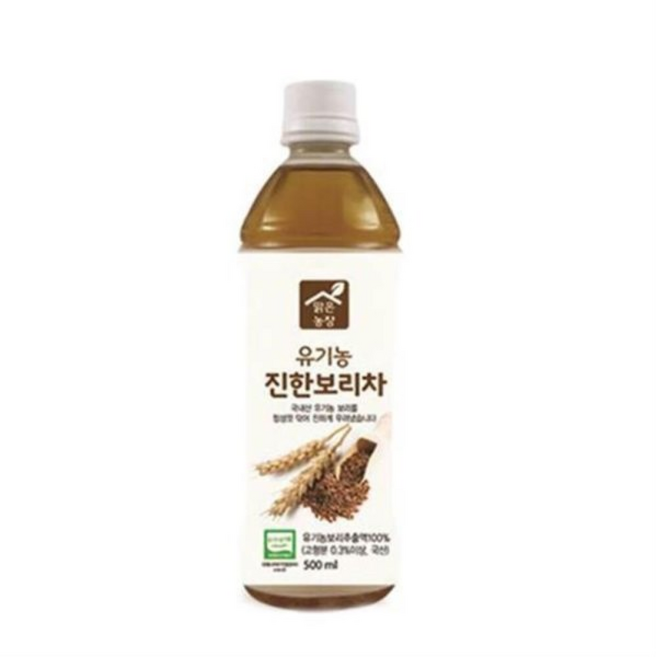 두레생협 맑은농장유기농진한보리차(), 500ml, 3개