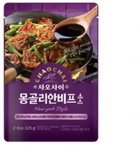 차오차이 몽골리안비프소스 (요리형) 125g 8개, 1세트