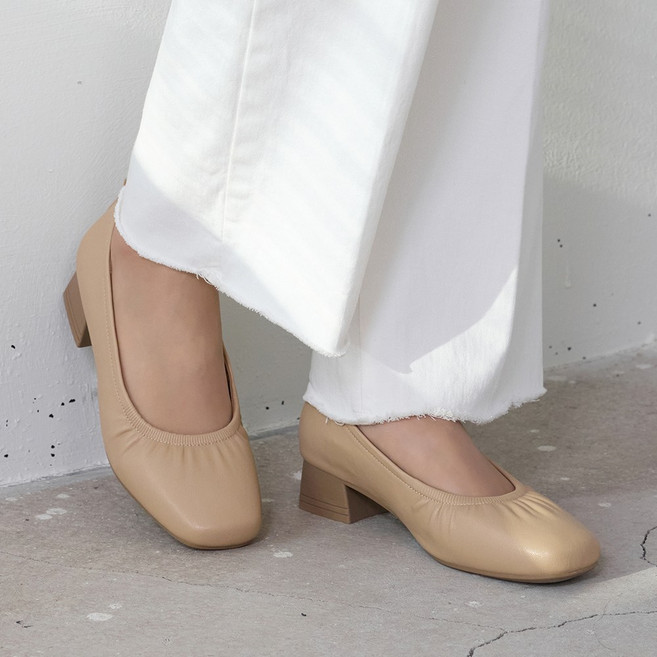 제이슈 나트 스퀘어토 로우힐 펌프스 3cm