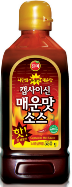 진미 캡사이신 매운맛 소스, 550g, 1개