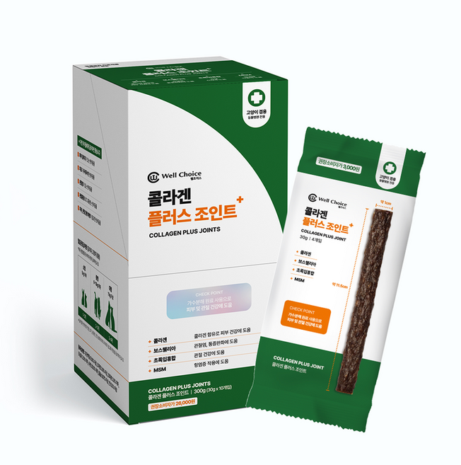 콜라겐 플러스 조인트 가수분해 스틱 1박스 10개입 피부 관절건강, 300g, 1개