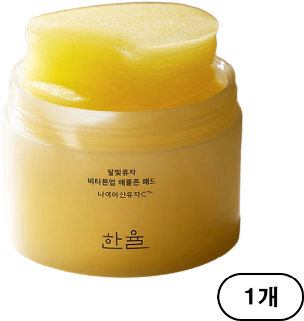 한율 달빛유자 비타톤업 애플존 패드 105ml, 60매입, 1개