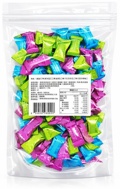 【Toyahika豐彥】清新香甜綜合水果風味薄荷錠 購滿地, 1個, 100g