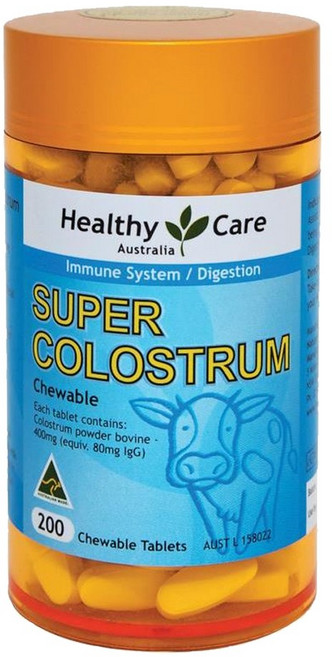 헬씨 케어 수퍼 콜로스트럼 (초유) 400mg 200 츄어블정, 1개, 200정