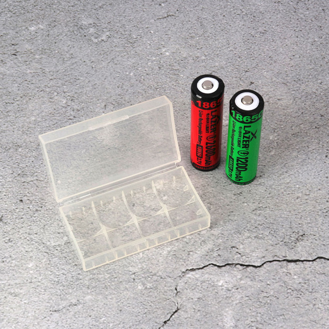 엑스레이저 18650 건전지 충전지 배터리 케이스 2구, 1개