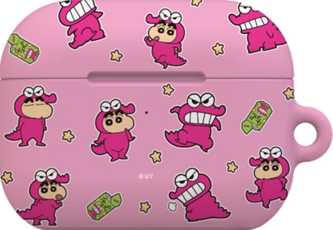 짱구 에어팟 프로3 전용 케이스 하드 / 투명젤리 커버, 1개, 초코비 스티커, 에어팟프로3