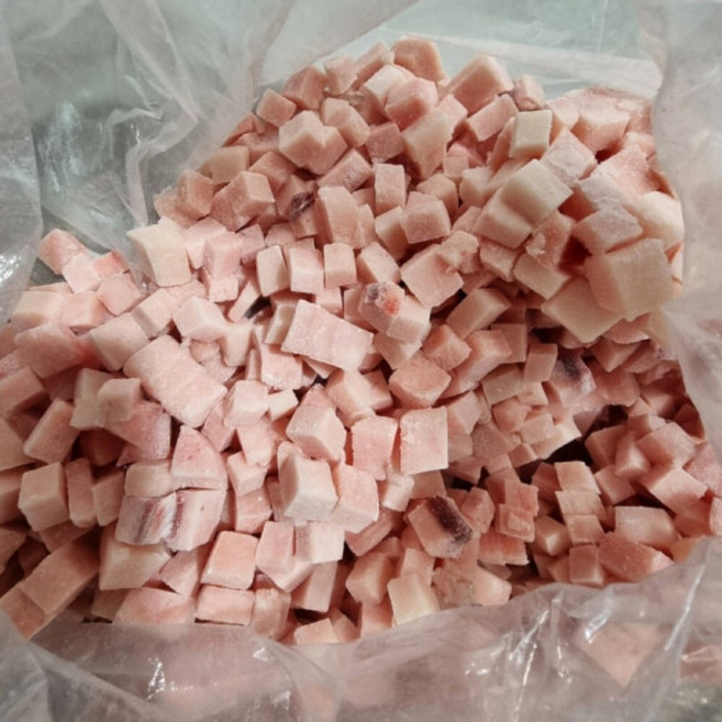 냉동 참치회 참 다랑어 황새치 회덮밥용 큐브 500g 참다랑어 배꼽 뱃살 오도로, 1개