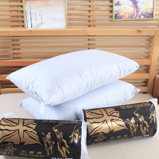 THE BEST COLLECTION 石墨烯獨立筒枕, 1件, 2入【石墨烯壓縮枕800克重】超取限兩顆, 黑