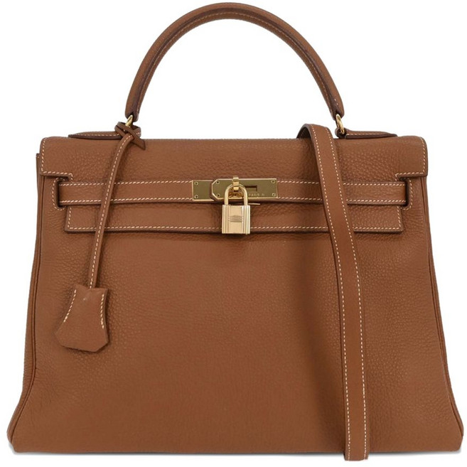 에르메스 중고 1999 32 켈리 레더 토트 백