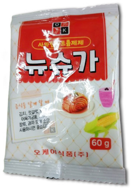 [맛집 추천] 특A급 뉴슈가 오케이식품 정품 뉴슈거 설탕 대체 뉴수가 분말, 1개, 60g