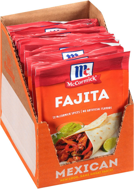 맥코믹 파히타 시즈닝 믹스 1.12온스 (12개 묶음) McCormick Fajita Seasoning Mix 1.12 oz (Pack of 12), 1.12온스(12개들이 팩), 1개