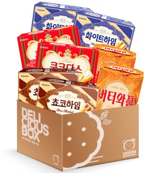 냠냠상회 크라운4종, 1세트x8p, 1개