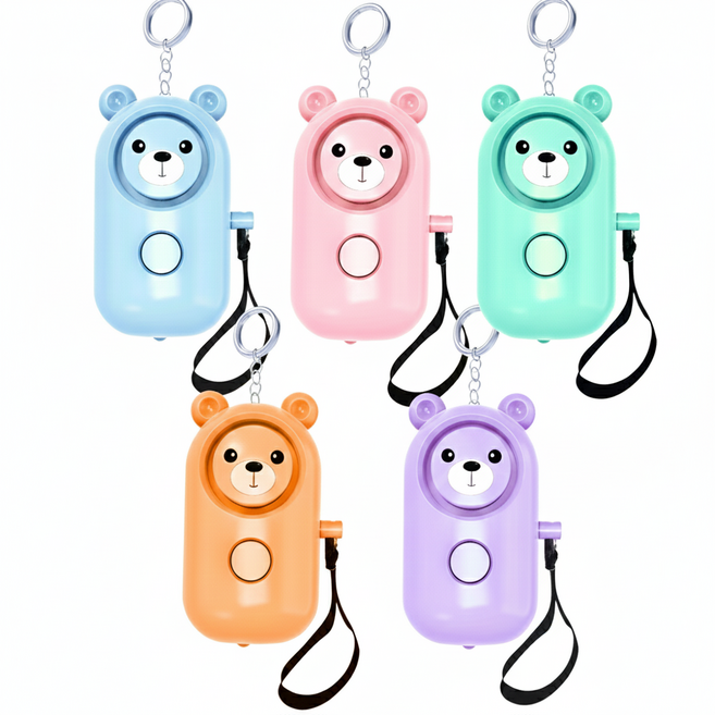 마켓이로 어린이 호신용 경보기 1+1 여성용 호신경보기 호신용품, 핑크, 2개