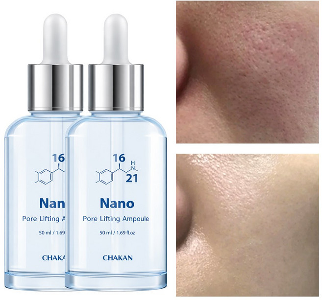 나이아신아마이드 나노 앰플 기미 미백 모공 앰플 콜라겐 진정 속건조 수분 세럼, 2개, 50ml