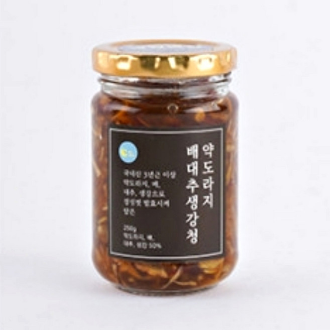 수제 배도라지대추생강청 배도리지생강대추청 한방청 건강청 수제청, 1개, 200ml