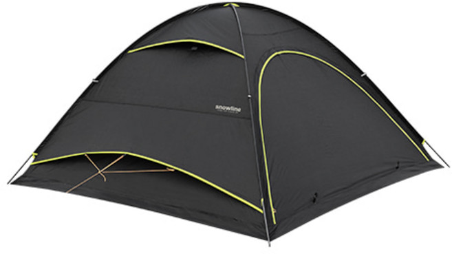 스노우라인 쉘터돔 텐트, 블랙, 4인