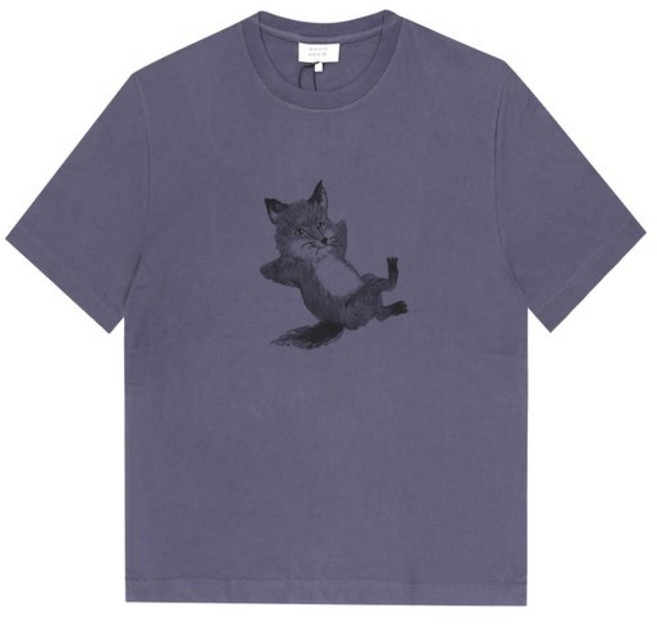 [백화점정품] 메종키츠네 반팔 티셔츠 OM00108KJ0008 0120 칠랙스 폭스 프린트 남성 반팔티