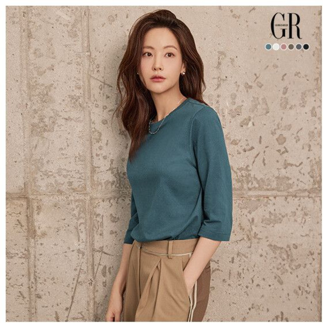 조르쥬 레쉬 26SS 퓨어코튼100 7부 티블라우스 6종 764067