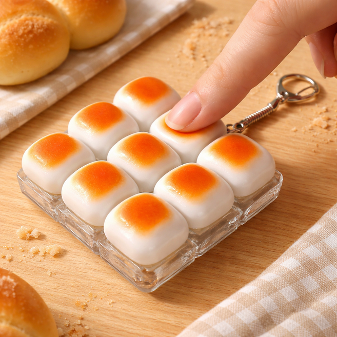 LED빵 키캡키링 키보드키링 딸깍이키링 클릭커키링 클리커키링