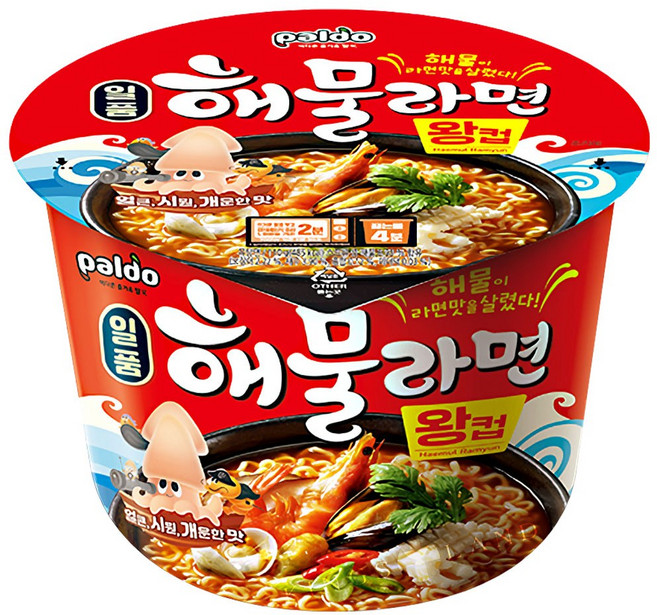 팔도 일품 해물왕컵 110g, 15개