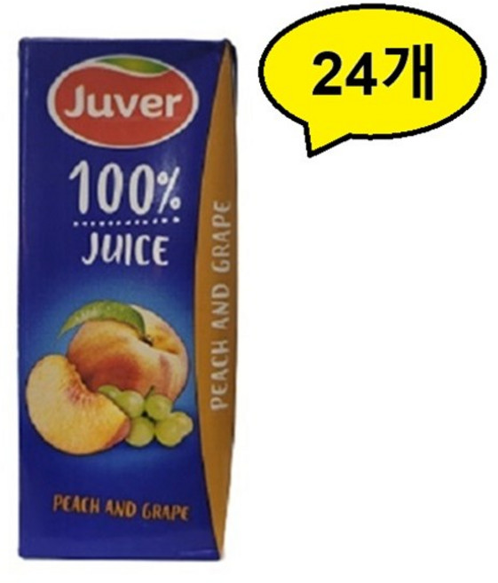 골든싸이]후버_복숭아&포도쥬스200ml30개, 24개, 200ml