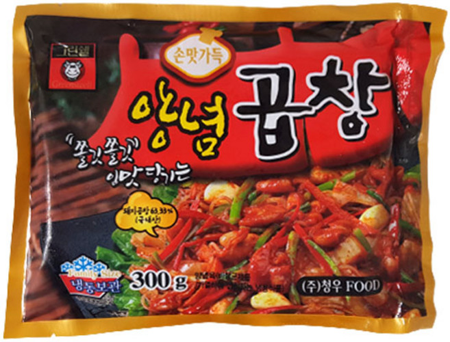 mm 청우 그린쉘 양념곱창 300g, 4개