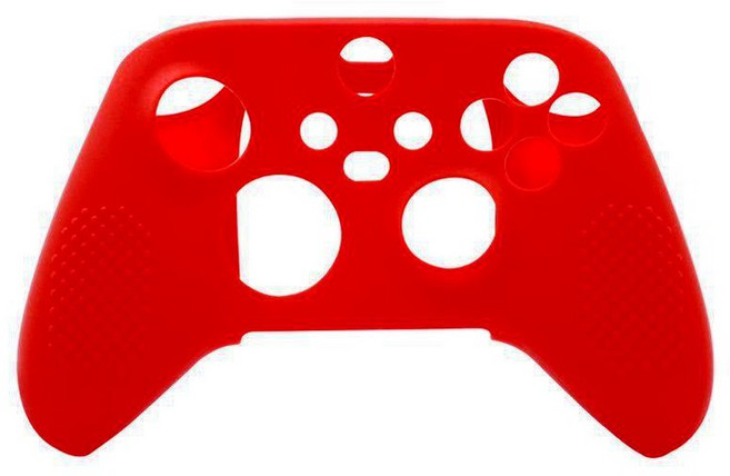Xbox Series X/S 遊戲手把防塵套 - 1個, 手把矽膠保護套/防滑手柄套（紅色 X1）