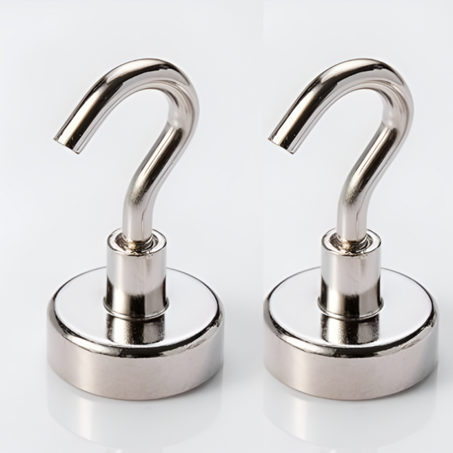 데이아스 초강력 네오디뮴 고리자석 36mm, 2개, 실버