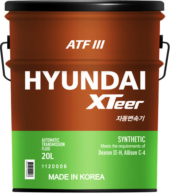 현대 엑스티어 XTeer ATF3 20L 자동미션오일 자동변속기, 1개