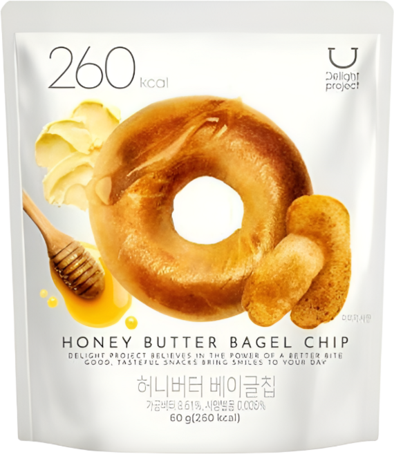 딜라이트 프로젝트 허니버터 베이글칩, 1개, 60g