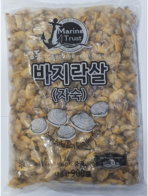 [킹앤킴스] 바지락 자숙바지락살 900g 바지락다시육수, 1개