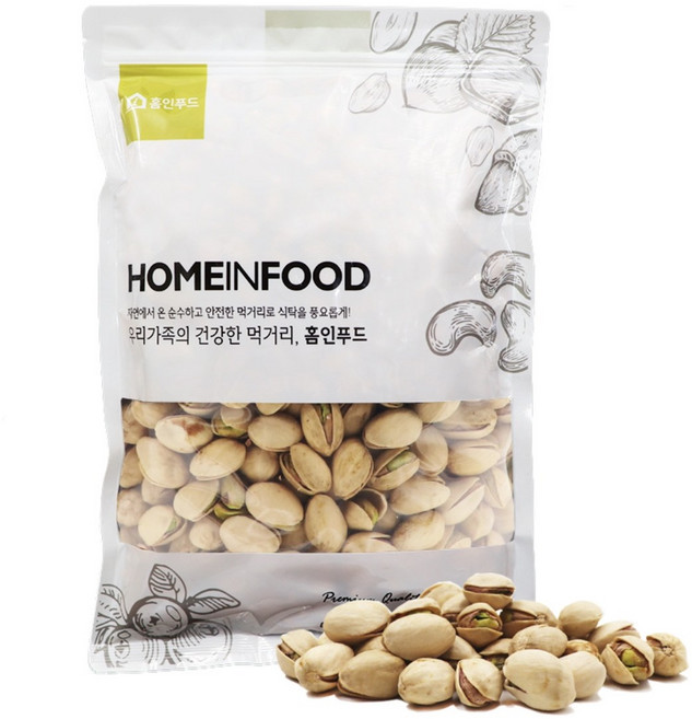 홈인푸드 껍질 생 피스타치오 1kg 비탈각, 1개