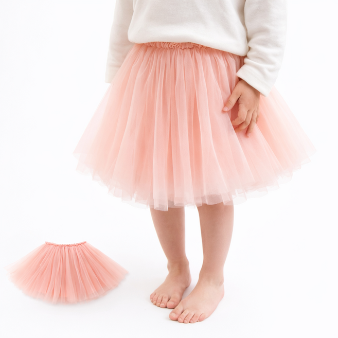 여아 롱스커트 주름 캉캉 스트라이프 치마 유아동 여름 데일리룩 러블리 튜튜 샤샤