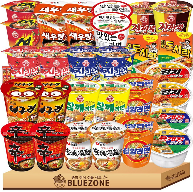 소컵라면 15종 30개입(육사발 2+김치사발2+신라면2+너구리2+진매2+진순2+새우탕2+스낵면2+참깨2+열2+삼양2+밋있는2+도시락2+김치도시락2+안성2), 1개