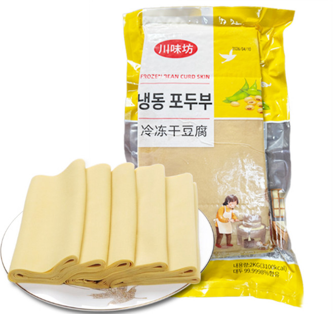 천미방 포두부 2kg 업체 식당용 대용량 건두부, 1개