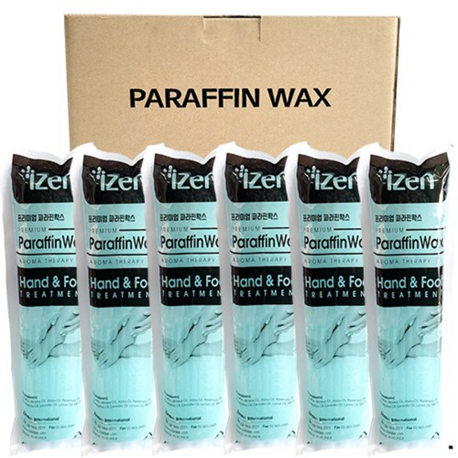 국산 izen 프리미엄 파라핀왁스 453g 6개 + 국내산 알콜솜 100매 증정!