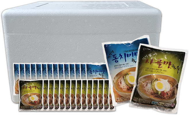맛있는 냉면 재료모음 / 동치미반 사골반 / 15+15, 30개, 330g