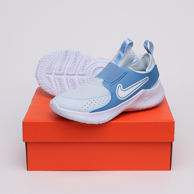 나이키 베이비 키즈 끈없는 운동화 런닝화 플렉스 러너3 신발 블루 틴트