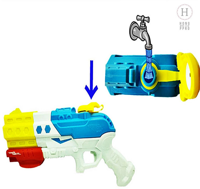장거리발사물총 4구워터건 강력압축물총 4구형 장거리워터건 물놀이 캠핑 워터밤용품, 익스트림13000워터건