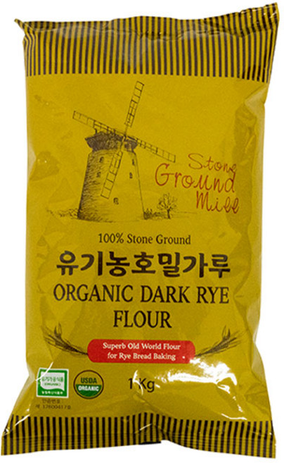 유기농 호밀가루, 1kg, 1개