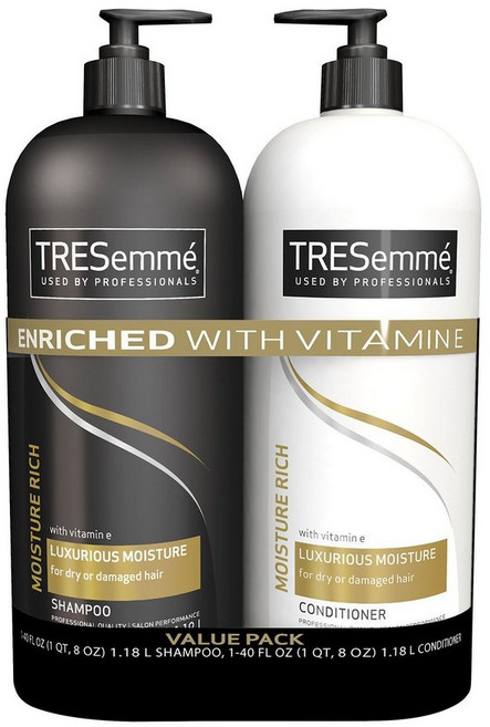 TRESemme 수분 보습 샴푸 컨디셔너 세트 각 각1183ml, 1개, 1.18L