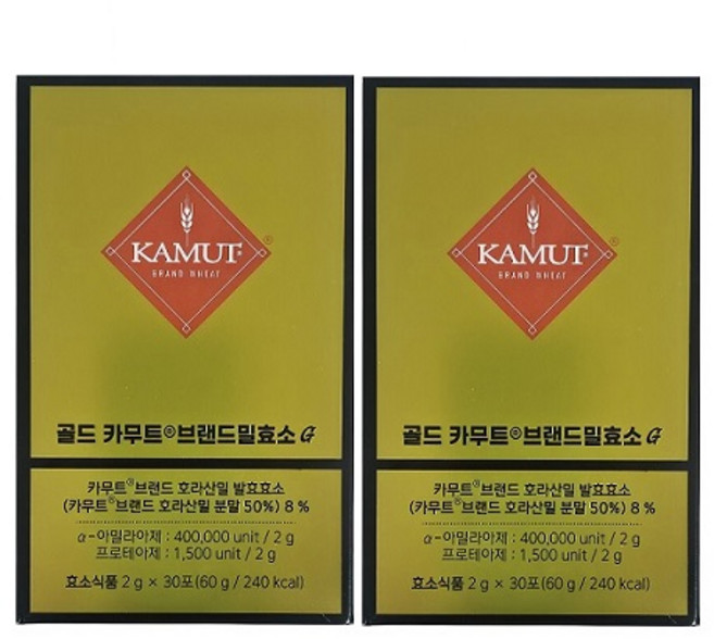 그레인온 골드 카무트효소G 발효효소 5개월, 60g, 2박스